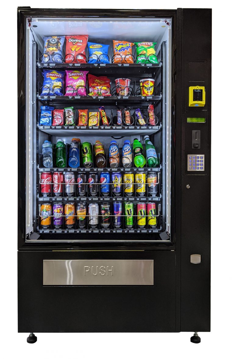 Snack and drink combo vending machine